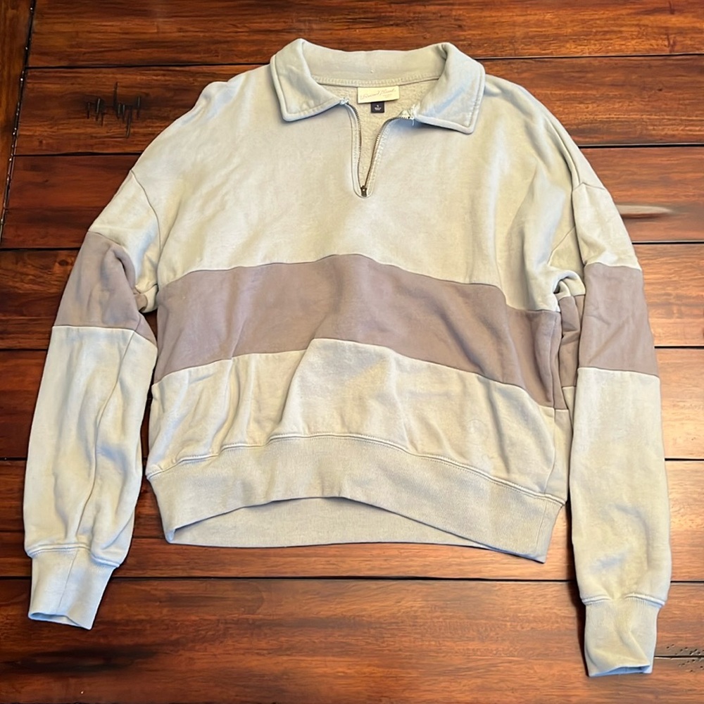 target green quarter zip small
